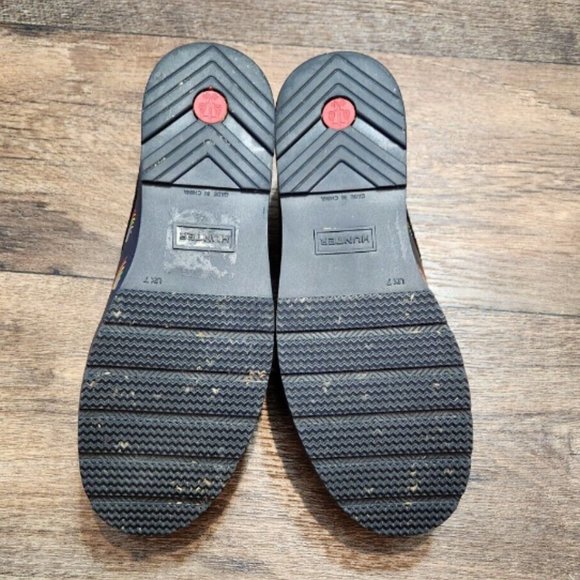 Hunter Original Waterproof Play Mini Rainbow Print Clogs - Picture 8 of 14